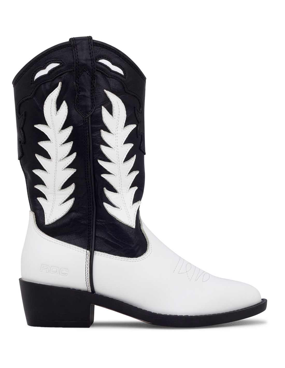 Black hotsell white boots